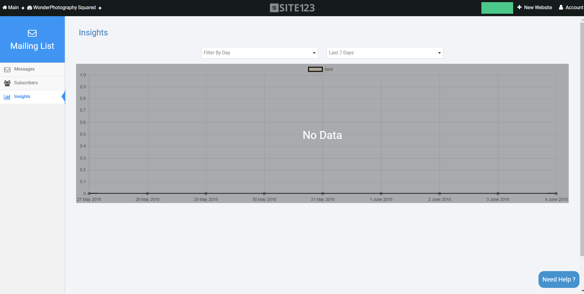 SITE123 Insights